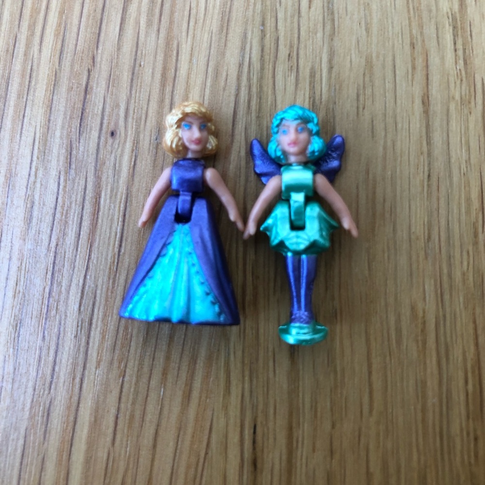 Vintage Polly Pocket Style Princess and Fairy Mini Figures
